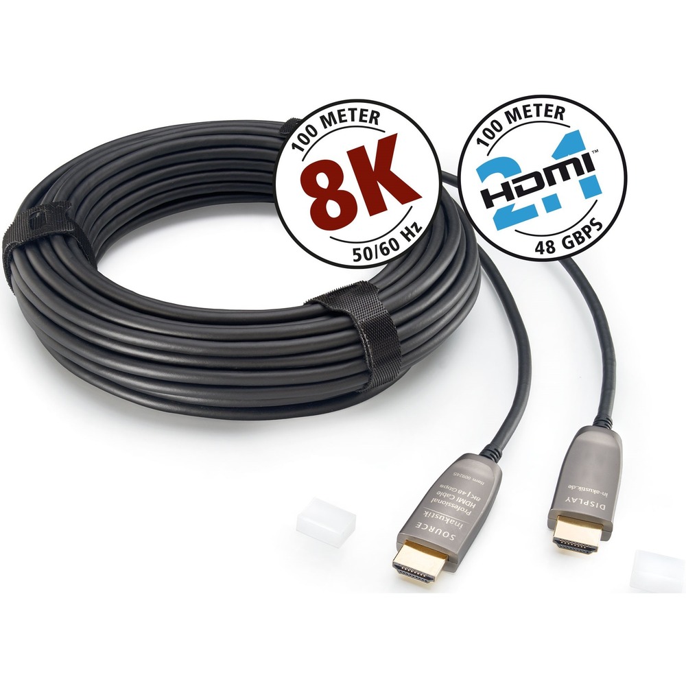 Кабель HDMI - HDMI оптоволоконный Inakustik 009245020 Professional HDMI 2.1 Optical Fiber Cable 20.0m