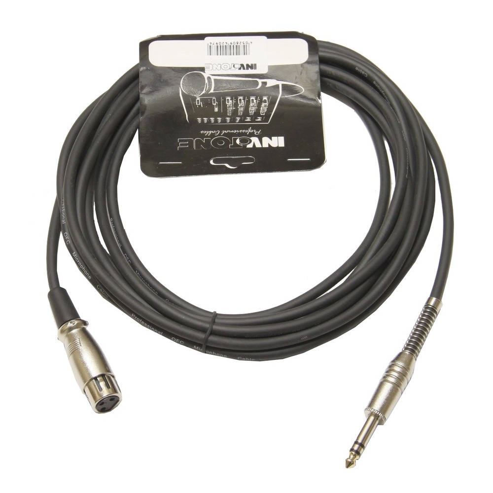 Кабель аудио Jack - XLR Invotone ACM1005FS/BK 5.0m