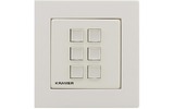 Панель управления универсальная с 6 кнопками Kramer RC-206/EU-80/86(W)