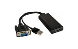 Переходник VGA вилка на HDMI розетка активный Kramer ADC-GM/HF