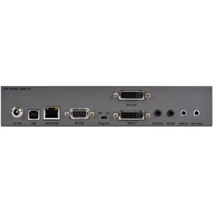 Передатчик сигналов DVI-D, USB, RS-232, аудио и ИК в Ethernet с проходным выходом DVI Gefen EXT-DVIKA-LANS-TX