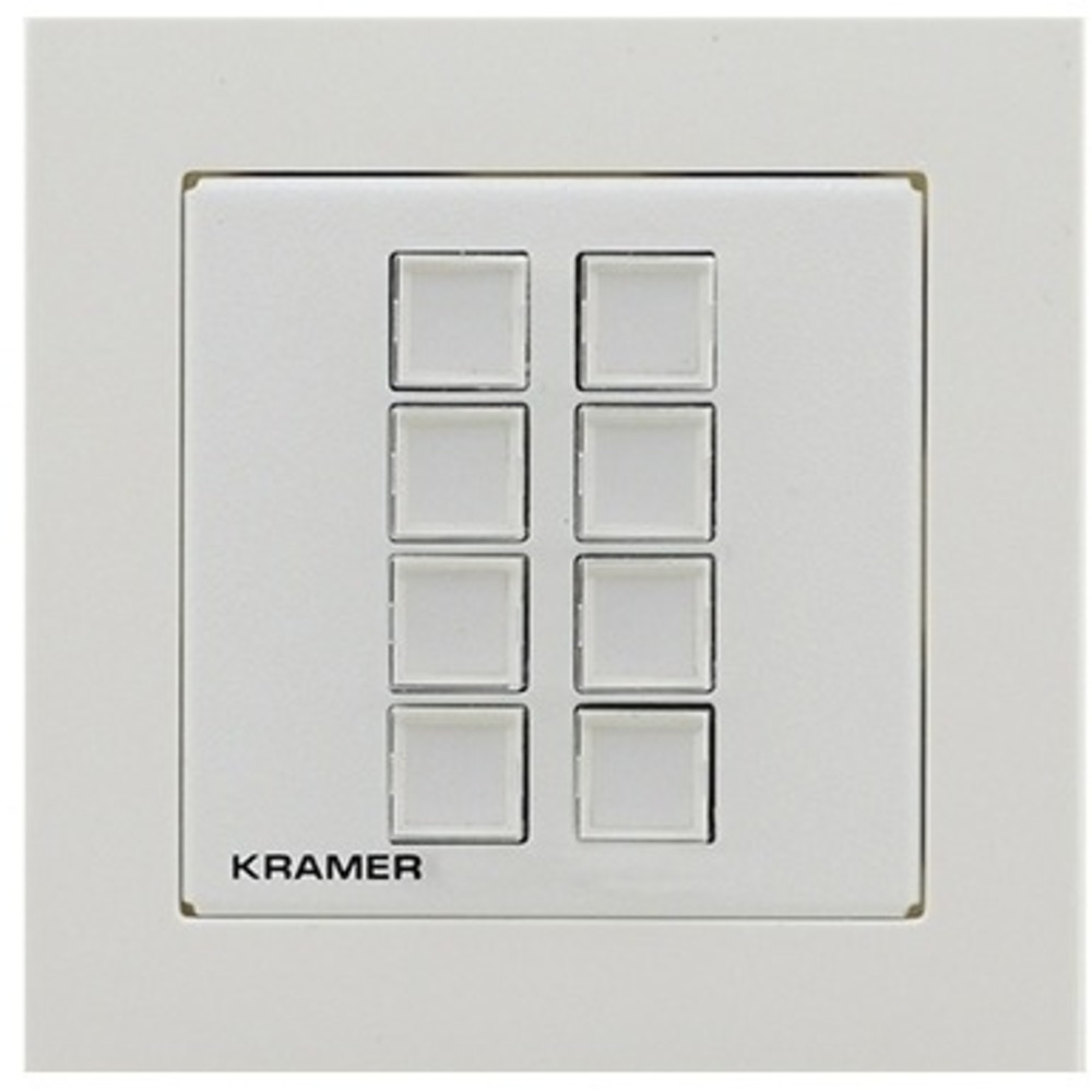 Панель управления универсальная с 8 кнопками Kramer RC-208/EU-80/86(W)