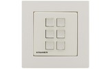 Панель управления универсальная с 6 кнопками Kramer RC-306/EU-80/86(W)