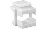 Вставка формата Keystone Jack, для проходного адаптера SC или dLC Hyperline KJ1-SС/DLC-WH