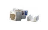 Вставка Keystone Jack RJ-45 Hyperline KJ9-8P8C-C6-90-WH