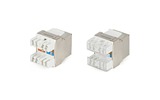 Вставка Keystone Jack RJ-45 Hyperline KJ5-8P8C-C6-180-SH-F-WH