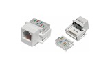 Вставка Keystone Jack Hyperline KJ1-6P6C-C2-90-WH