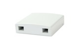 Оптическая абонентская розетка (без адаптера) Hyperline FO-WB86-FTTH-2UN-WH