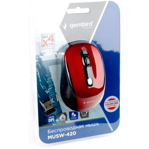 Мышь беспроводная Gembird MUSW-420-1