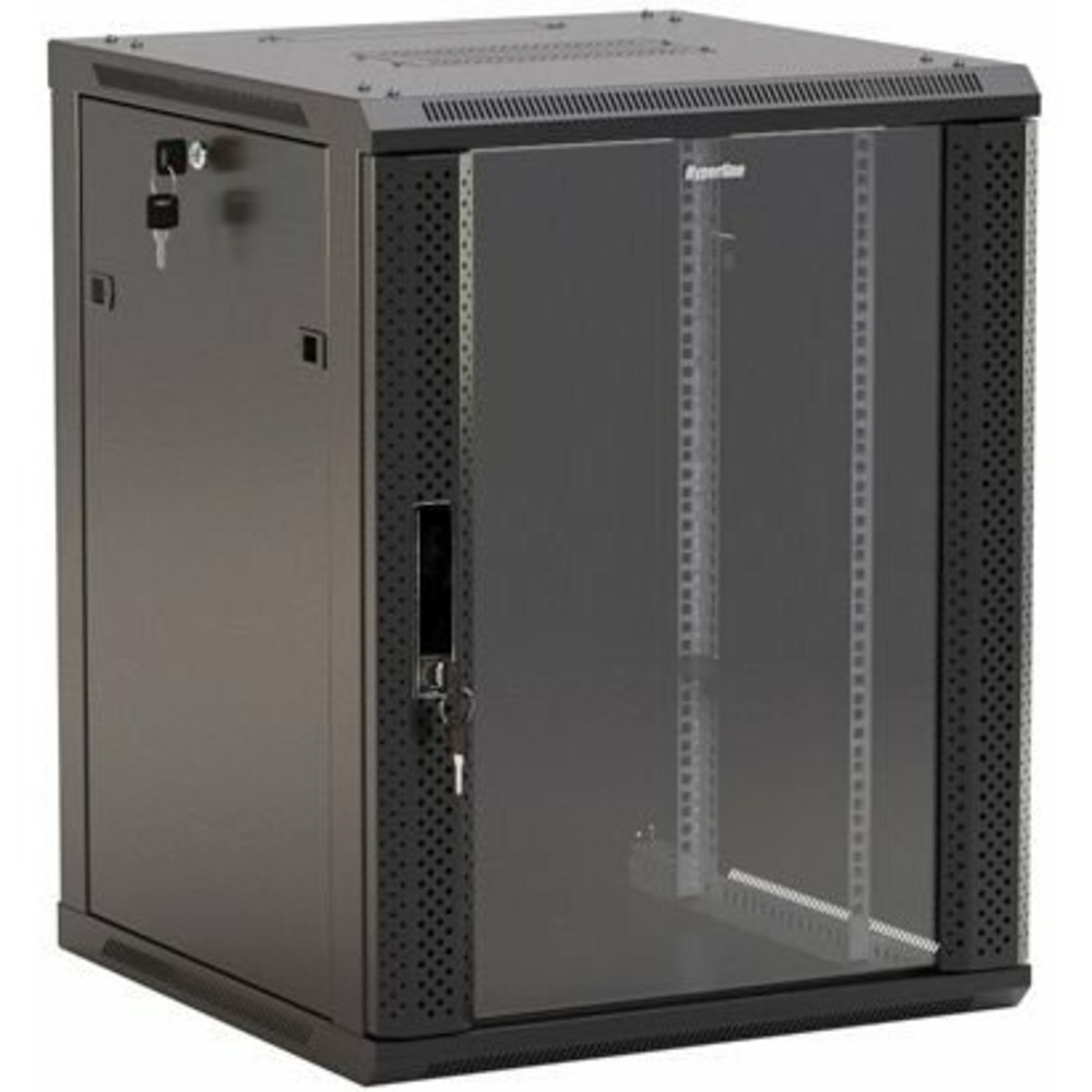 Шкаф настенный 19-дюймовый Hyperline TWB-1845-GP-RAL9004