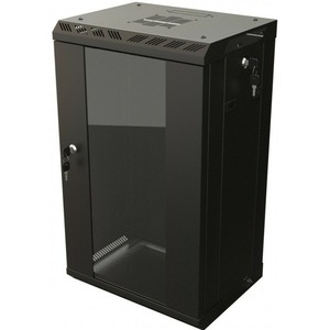 Шкаф настенный 10 Hyperline TDB-12U-GP-RAL9004