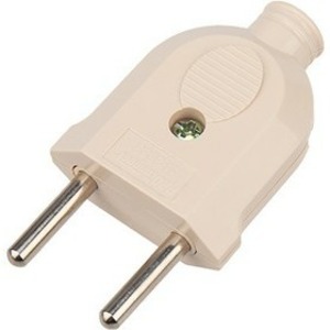 Вилка прямая PROconnect 11-8533-4 б/з кремовая 10 А