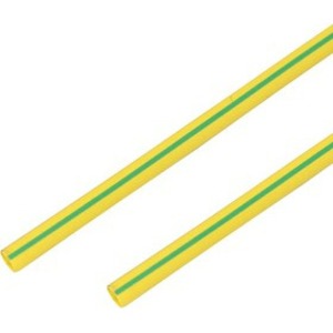 Термоусадочная трубка PROconnect 55-1407 14/7,0 мм, желто-зеленая, 1 метр