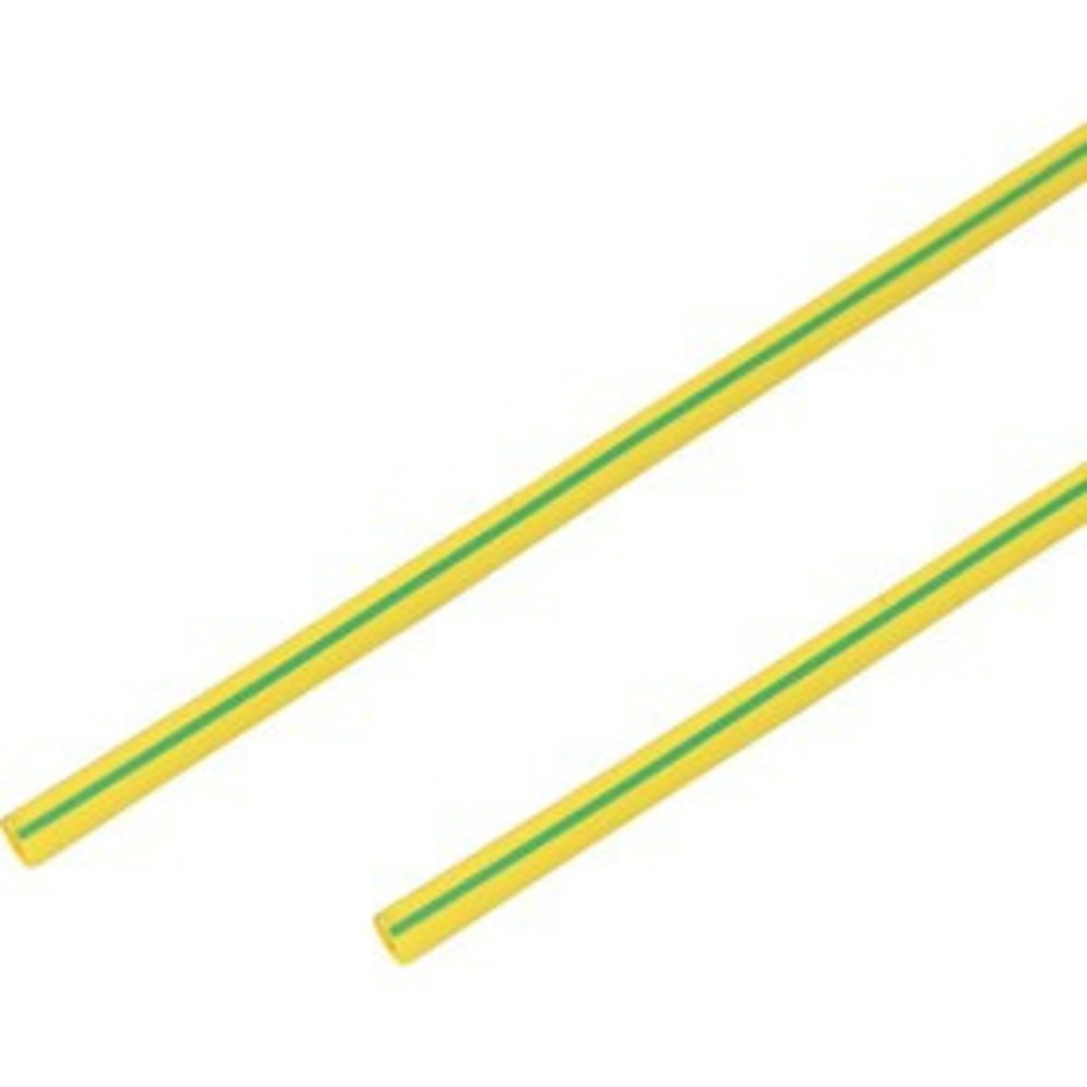 Термоусадочная трубка PROconnect 55-0207 2,0/1,0 мм, желто-зеленая, 1 метр