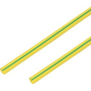 Термоусадочная трубка PROconnect 55-2007 20/10 мм, желто-зеленая, 1 метр
