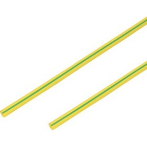 Термоусадочная трубка PROconnect 55-0407 4,0/2,0 мм, желто-зеленая, 1 метр