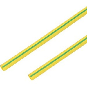 Термоусадочная трубка PROconnect 55-6007 60/30 мм, желто-зеленая, 1 метр