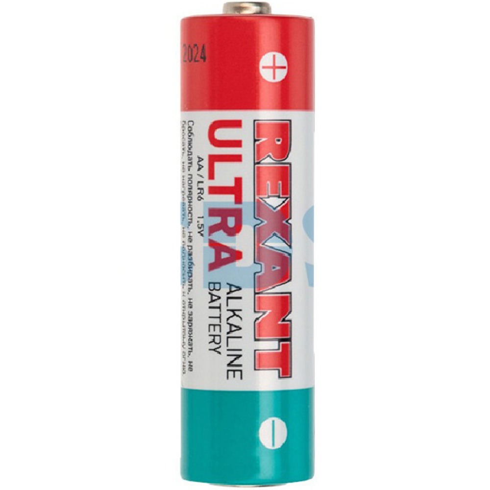 Ультра алкалиновая батарейка Rexant 30-1025 AA/LR6 1,5V (2 штуки)