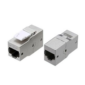 Проходной адаптер (coupler) Hyperline CA2-KJ-C6-SH-BK