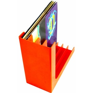 Подставка для пластинок угловая оранжевая (пластик) Record Pro GK-R54O