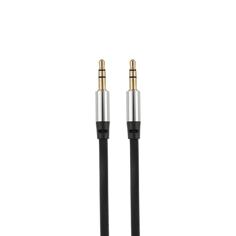 Аудиокабель AUX 3.5 мм Rexant 18-4000 шнур плоский 1 м черный (20 штук)