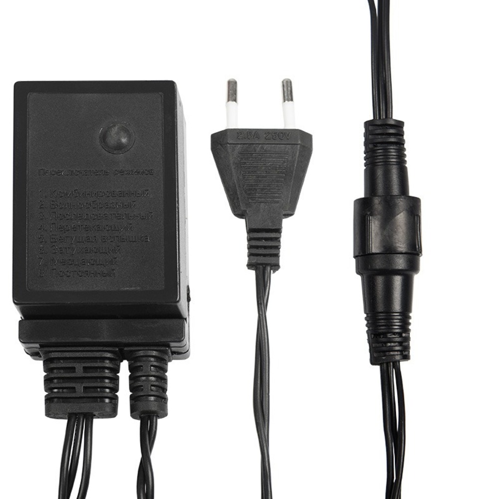 Гирлянда Твинкл Лайт Neon-Night 303-133 10 м, черный ПВХ, 100 диодов, цвет синий