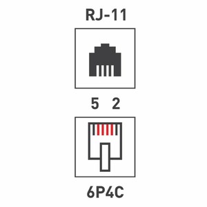 Переходник RJ11 - RJ11 Rexant 06-0110-B Переходник телефонный, 10шт