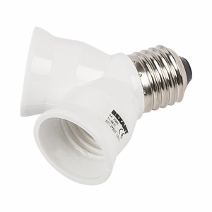 Сетевой переходник Rexant 11-8811 Разветвитель цокольный  Е27-2хЕ27 белый