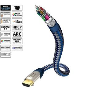 Кабель HDMI - HDMI Inakustik 00423007 Premium HDMI 0.75m