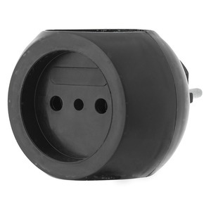 Тройник электрический Rexant 11-1063-1 «Шар» 220 В 6 А черный