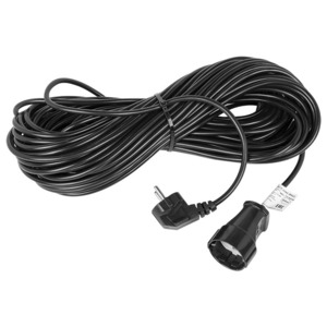 Удлинитель электрический Rexant 11-7091 Удлинитель-шнур REXANT ПВС 3х0.75, 30 м, с/з, 6 А, 1300 Вт, IP44, черный