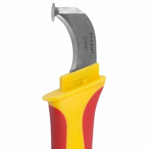 Нож монтажника Rexant 12-4935 нержавеющая сталь, с «пяткой»
