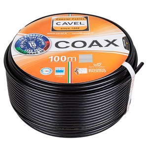 Кабель коаксиальный Cavel 01-2432-2 SAT-703PE, бухта 100 м, черный