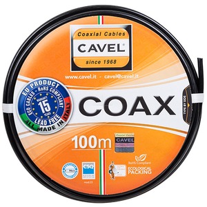 Кабель коаксиальный Cavel 01-2432-2 SAT-703PE, бухта 100 м, черный