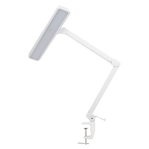 Лампа настольная бестеневая на струбцине Rexant 31-0410 ECO light, 324 SMD LED с диммером, теплый/холодный цвет свечения, белая