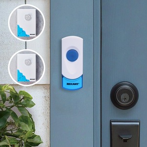 Беспроводной дверной звонок Rexant 73-0050 Беспроводной дверной звонок с двумя вызывными панелями кнопка IP 44 RX-5