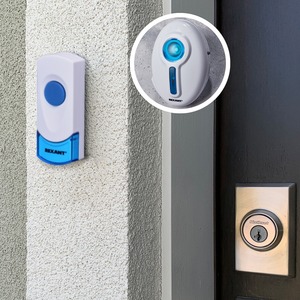 Беспроводной дверной звонок Rexant 73-0060 Беспроводной дверной звонок 220 вольт кнопка IP 44 RX-6