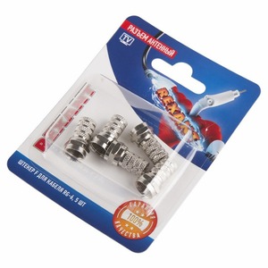 Разъем Антенный Rexant 06-0004-A5 для кабеля RG-6, (5шт.)