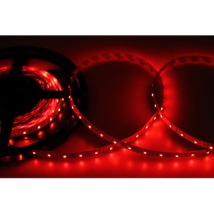 LED лента Lamper 141-331 открытая, 8 мм, IP23, SMD 2835, 60 LED/m, 12 V, цвет свечения красный