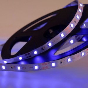 LED лента Lamper 141-333 открытая, 8 мм, IP23, SMD 2835, 60 LED/m, 12 V, цвет свечения синий