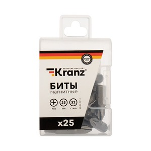 Бита для шуруповерта Kranz KR-92-0414 PH2х25 мм (упак. 25 шт.)
