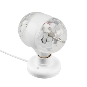 Диско-лампа светодиодная Neon-Night 601-250 двойная Е27, подставка с цоколем Е27 в комплекте, 230 В