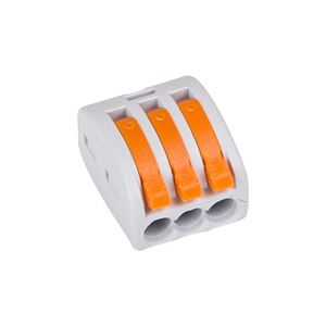 Соединительная клемма многоразовая Rexant 06-0201-B5 3-х проводная, серая (0,08-4 мм), (5шт.)