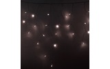 Гирлянда Айсикл (бахрома) Neon-Night 255-056 светодиодный, 2,4 х 0,6 м, прозрачный провод, 230 В, диоды ТЕПЛЫЙ БЕЛЫЙ, 88 LED
