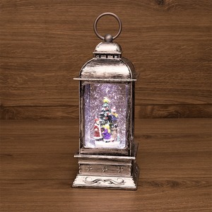 Декоративный фонарь Neon-Night 501-065 с эффектом снегопада и подсветкой «Рождество», белый