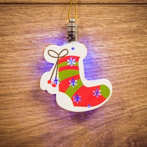 Фигурка подвесная Новогодний носок RGB 8*6 см Neon-Night 501-099