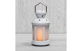 Декоративный фонарь Neon-Night 513-067 12х12х20,6 см, белый корпус, теплый белый цвет свечения с эффектом пламени свечи