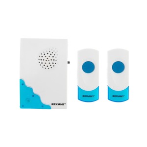 Беспроводной дверной звонок Rexant 73-0040 Беспроводной дверной звонок с двумя кнопками вызова IP 44 RX-4
