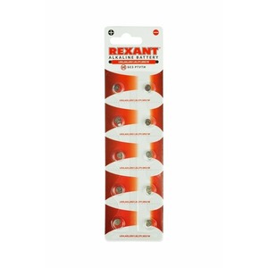 Батарейка Rexant 30-1041 LR50, AG0, LR521, G0, 379, SR521W (10 штук)