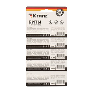 Бита для шуруповерта Kranz KR-12-6322 PZ 2x50 мм сталь S2 5 шт.